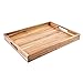 Acacia Wood Serving Tray with Handles 17 Inches