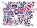 40 PCS New York American Rangers Hockey Stickers