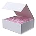 Rsgift 7.8x7x3.1 InchesWhite Gift Box with LidCollapsible