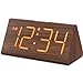 DreamSky Wooden Digital Alarm Clocks for Bedrooms