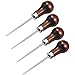 4 Pack Awl Tool Gourd Shape Wooden Handle Scratch